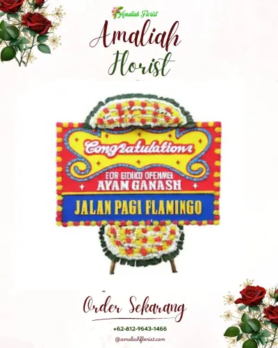Bunga Papan Congratulation di Bangsal